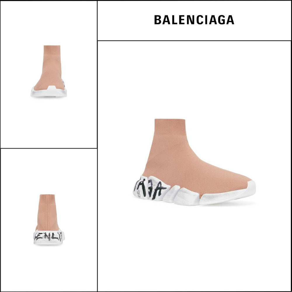 【BALENCIAGA】Speed 2.0 Graffiti Recycled Knit Sneaker