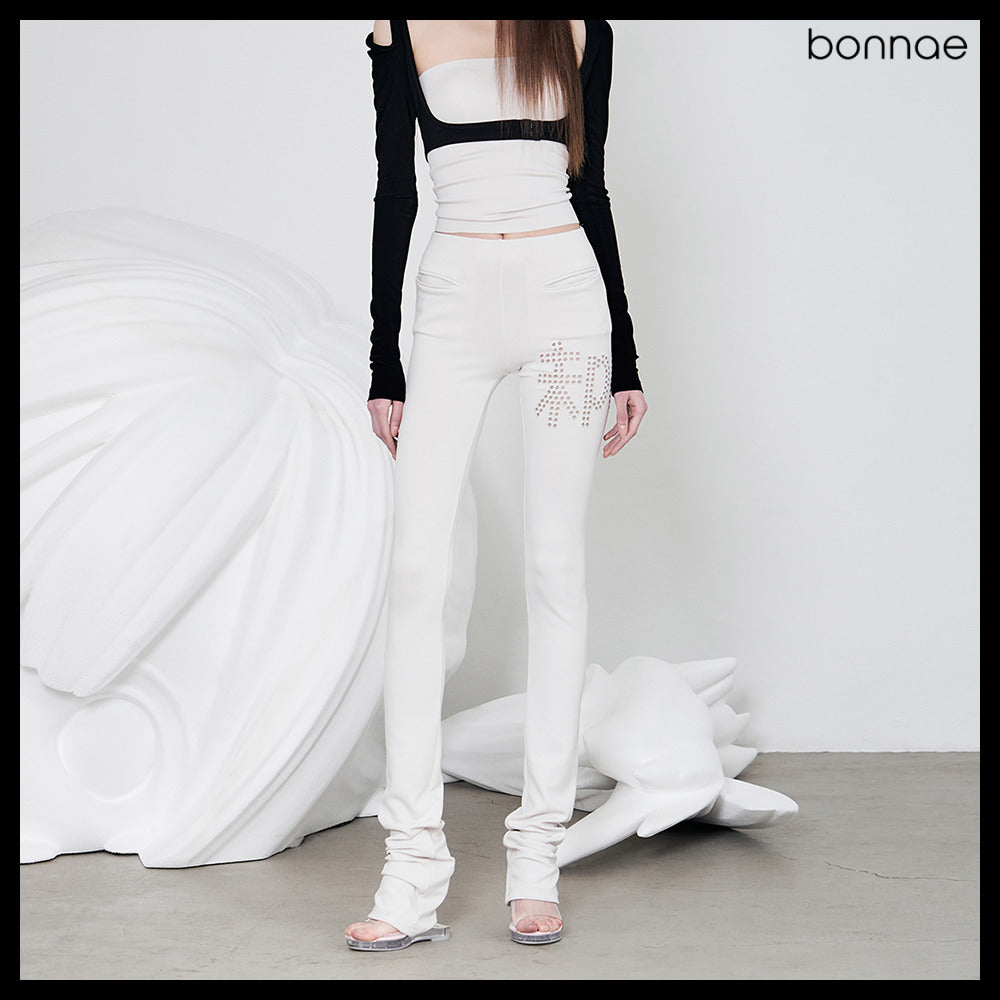 【Bonnae】Stacked Leggings 2Colors