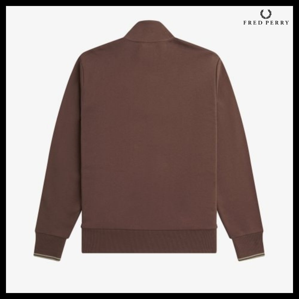 【FRED PERRY】Baseline Half Zip Sweatshirt U85 C Road Brick