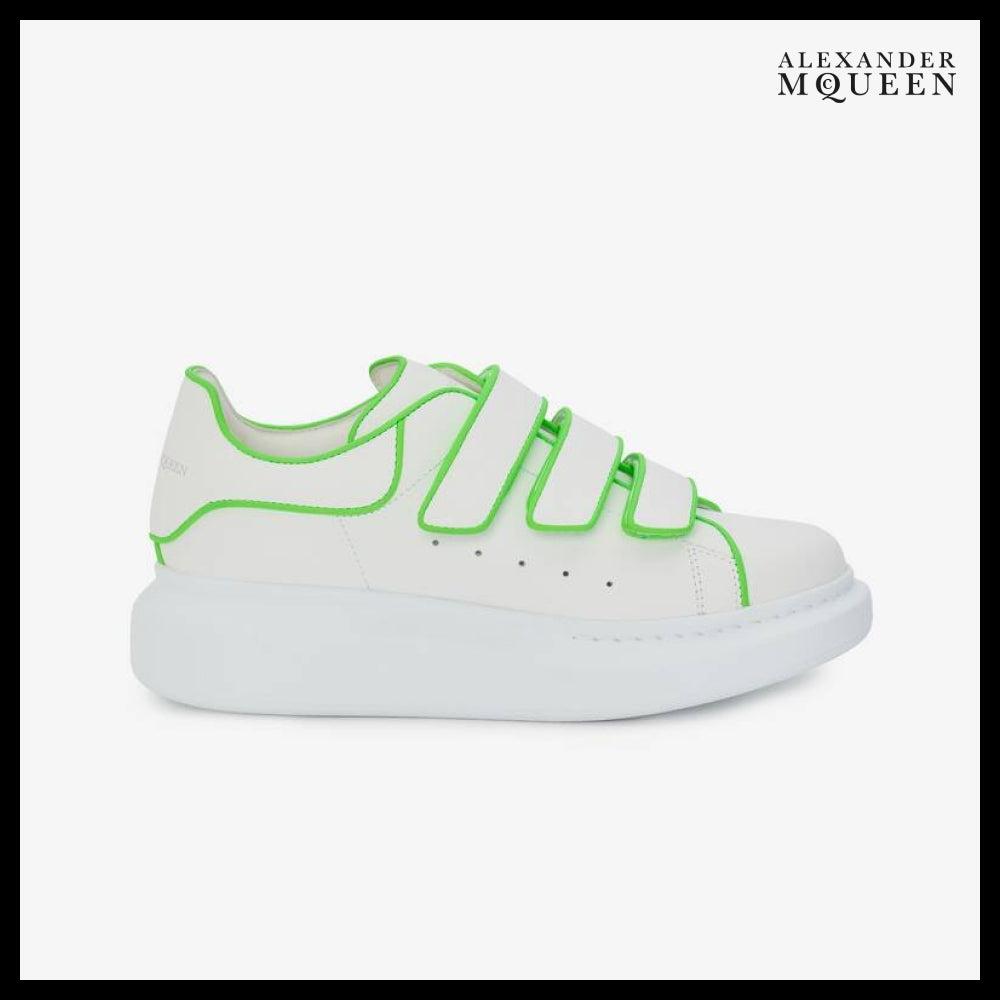 【Alexander Mcqueen】Oversized Triple Strap Sneaker White Ac