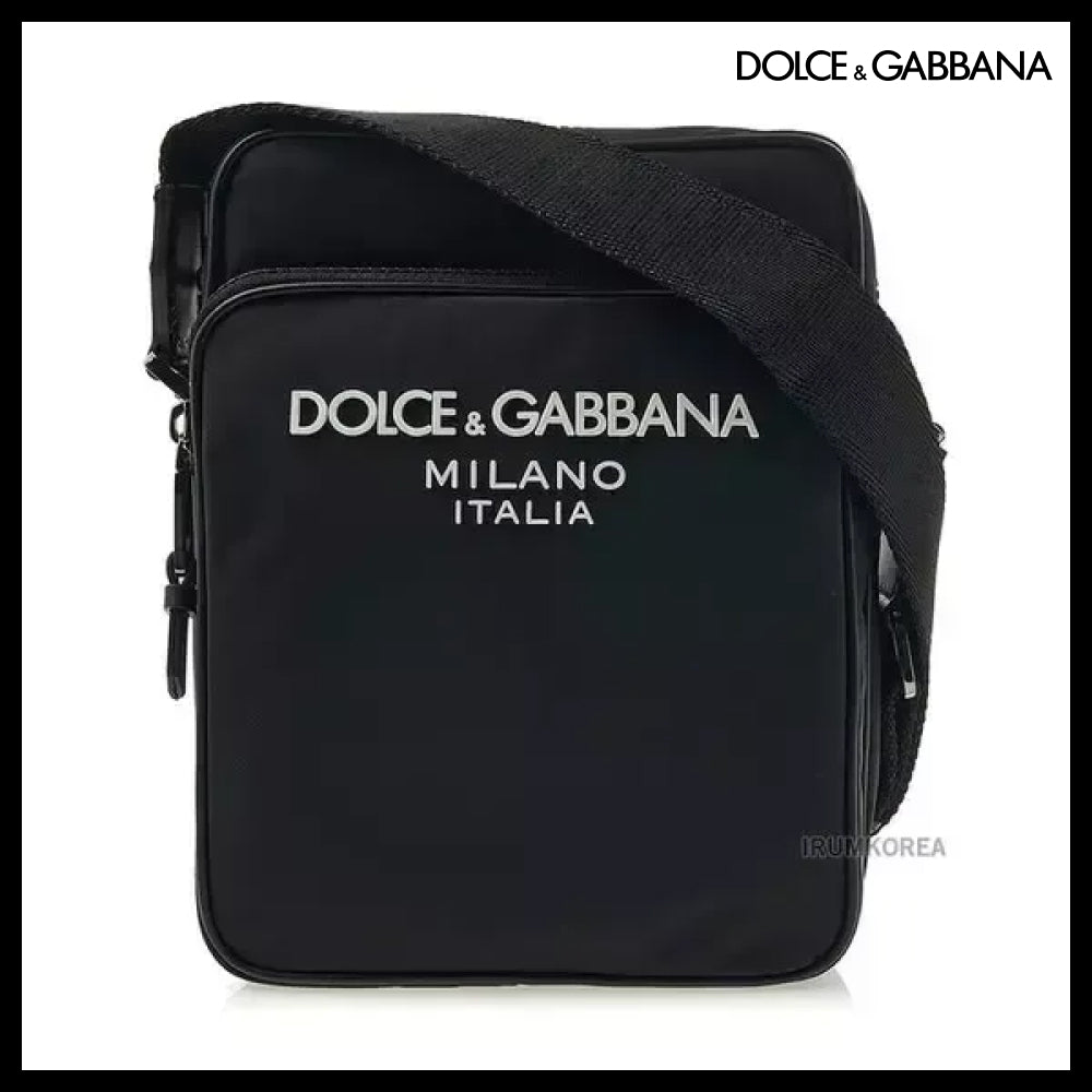 【DOLCE & GABBANA】Unisex Logo Print Crossbody Bag