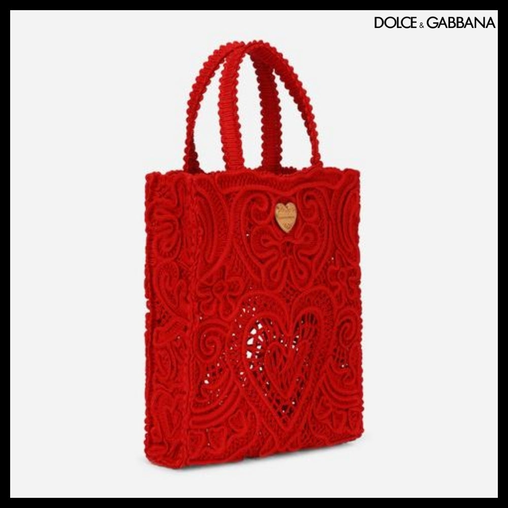 【Dolce&Gabbana】SMALL CORDONETTO LACE SHOPPER