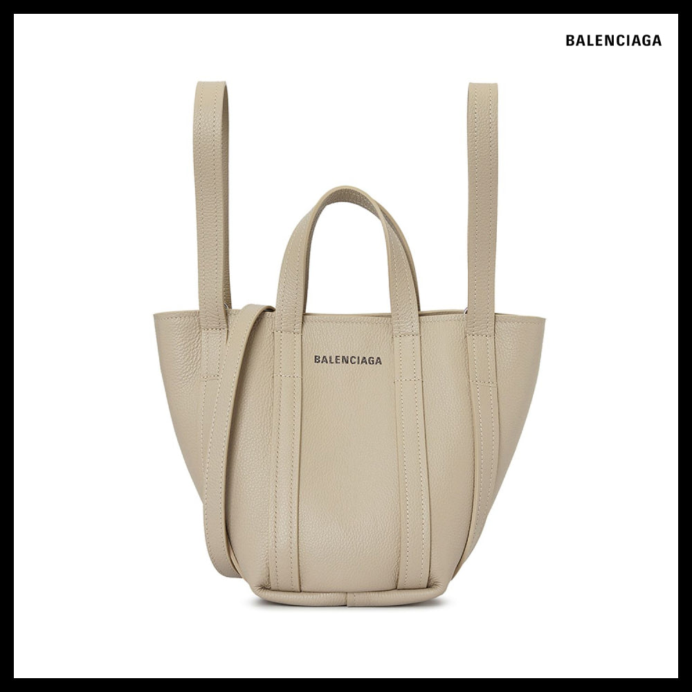 【BALENCIAGA】EVERYDAY 2.0 グレインカーフ トートバッグ TAUPE