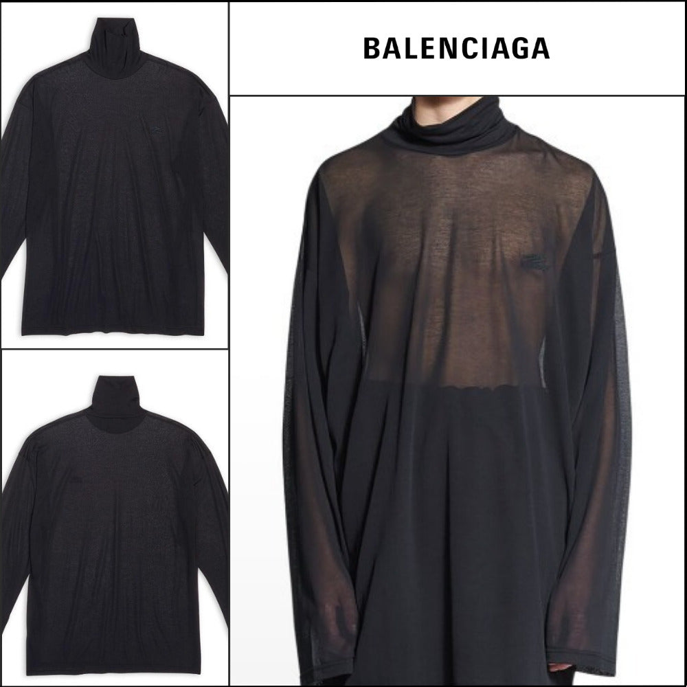 【BALENCIAGA】3B Sports Icon Turtleneck Black