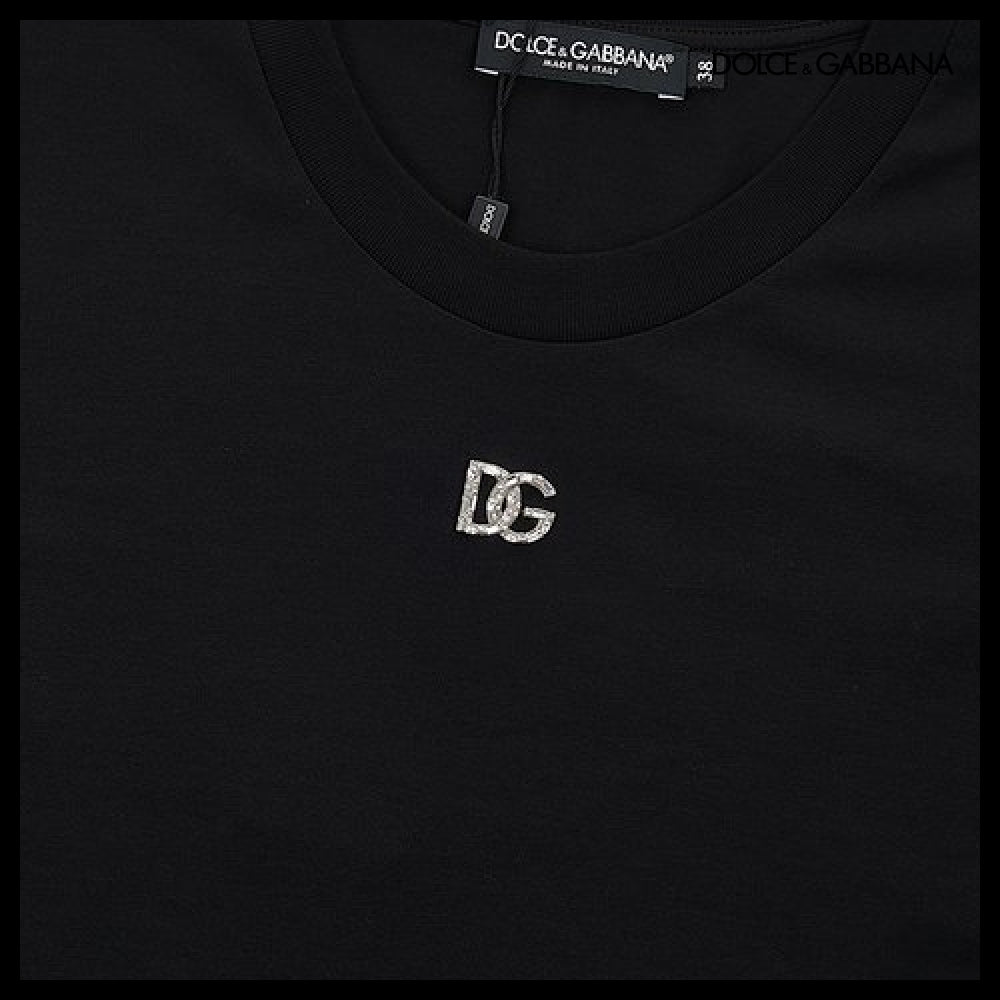 【Dolce & Gabbana】Logo Jersey T-Shirt Black