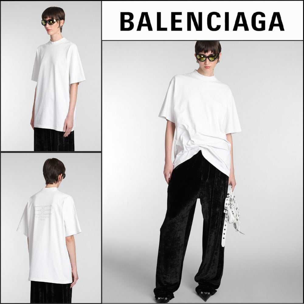 【BALENCIAGA】Medium Fit T-Shirt Dirty White