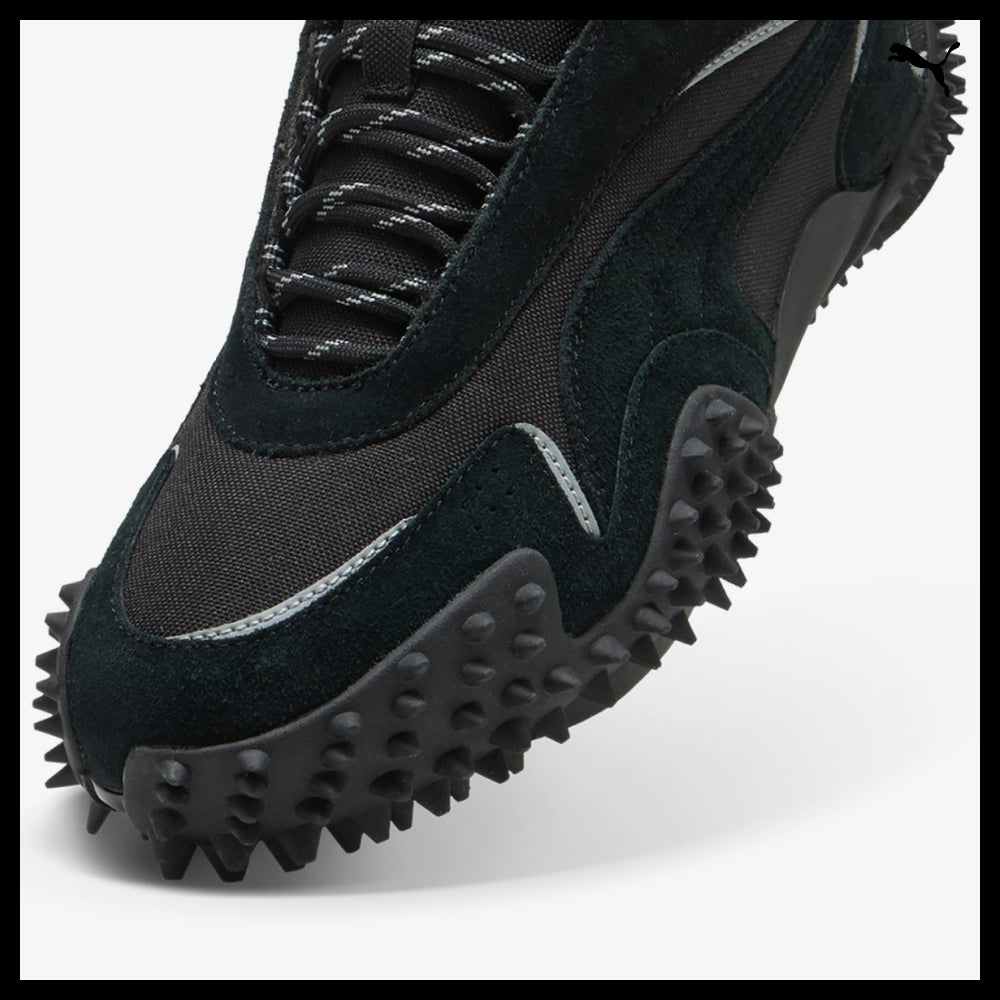 【PUMA】Mostro XC Prime Black Flat Mid Grey Sneakers