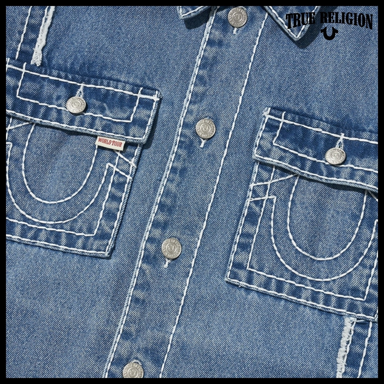 【TRUE RELIGION】Scar Washed Jacket 2Colors