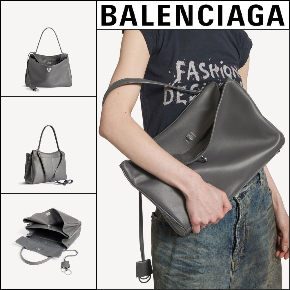 【BALENCIAGA】Rodeo Handbag Medium Gray