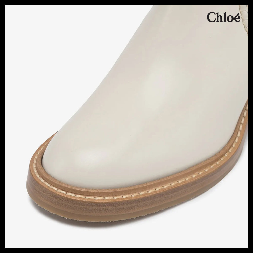 【Chloe】Mallow Ankle Boots Eggshell