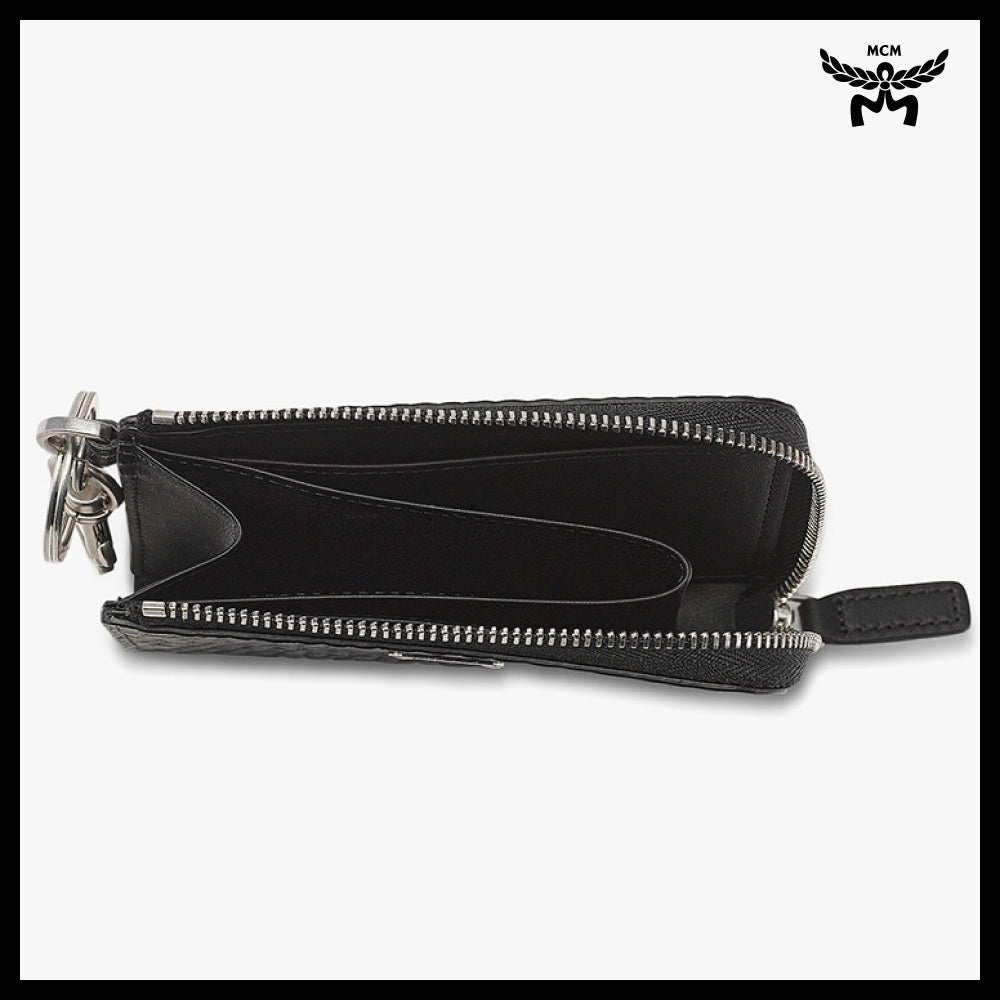 【MCM】Visetos card pouch Black