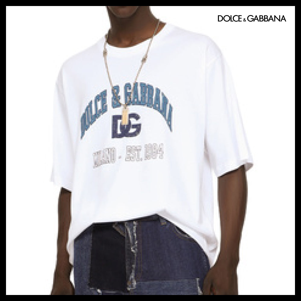 【Dolce & Gabbana】COTTON T-SHIRT WITH PRINT