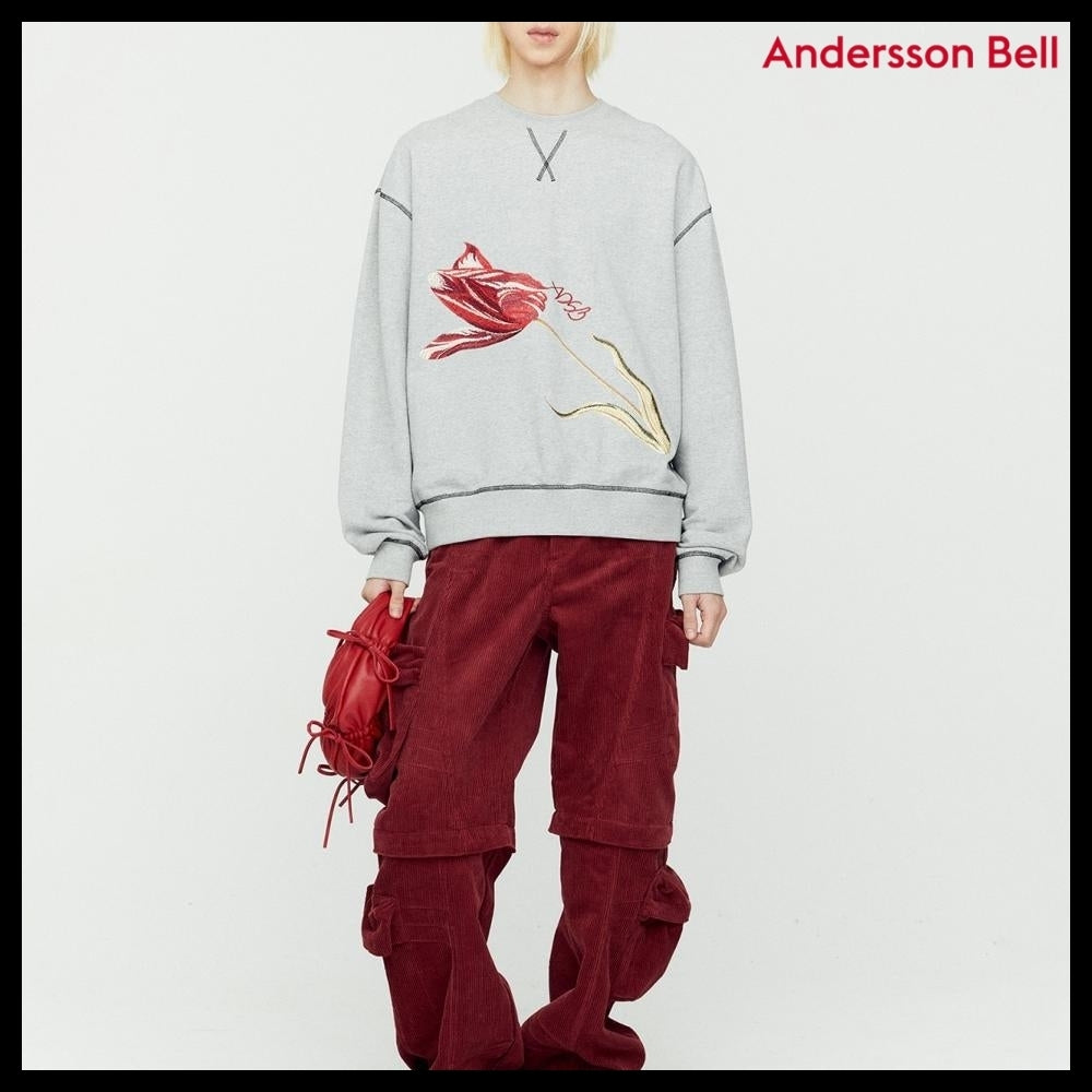 【ANDERSSON BELL】Essential ADSB Floor Sweatshirt Grey