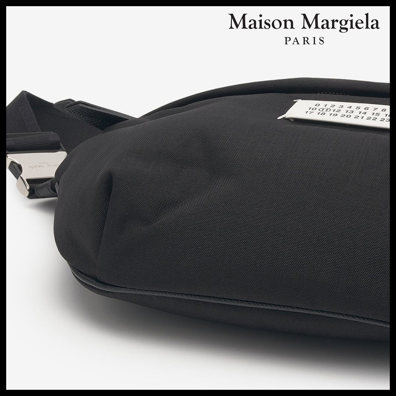 【Maison Margiela】Glam Slam Belt Crossbody Bag - Black