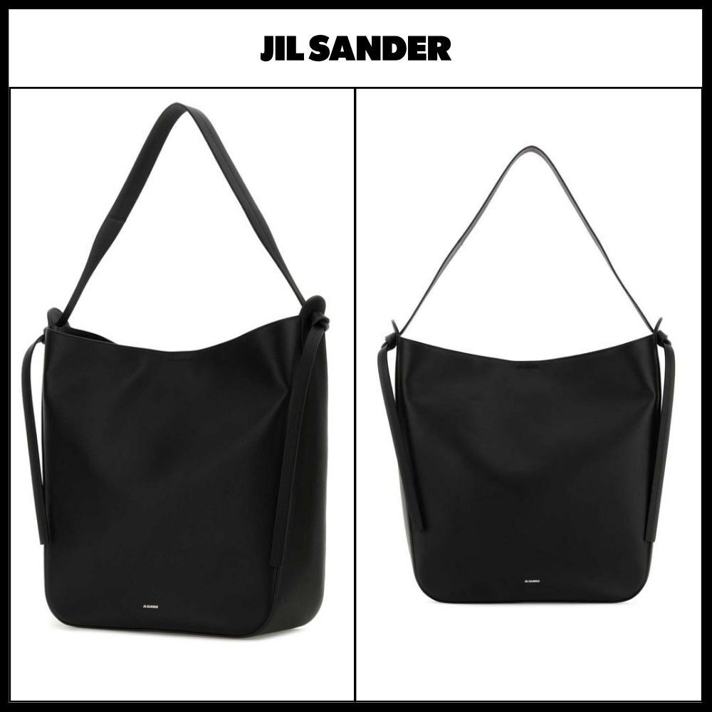 【JIL SANDER】Minimal Black Shoulder Bag