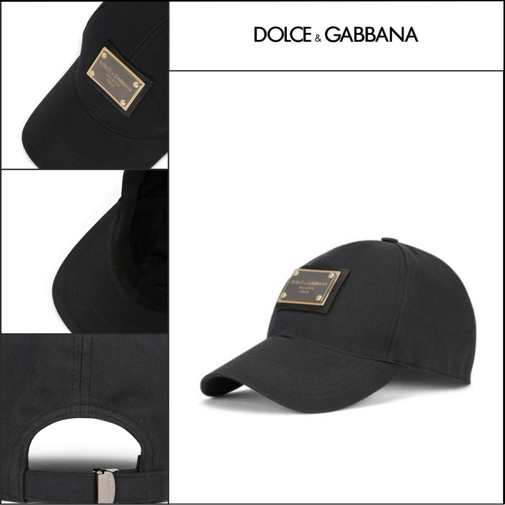 【Dolce&Gabbana】BASEBALL CAP BRANDED PLATE