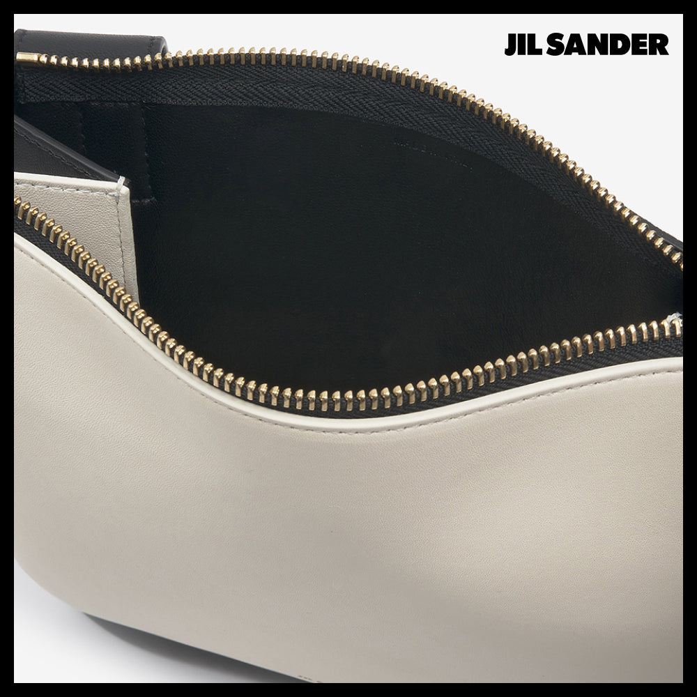 【JIL SANDER】Ombre two-tone shoulder bag black white