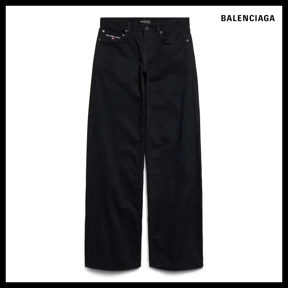 【BALENCIAGA】Wide Leg Baggy Pants in Black