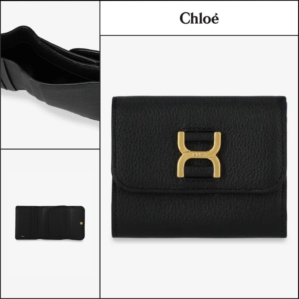 【Chloe】Marcie Trifold Wallet Black