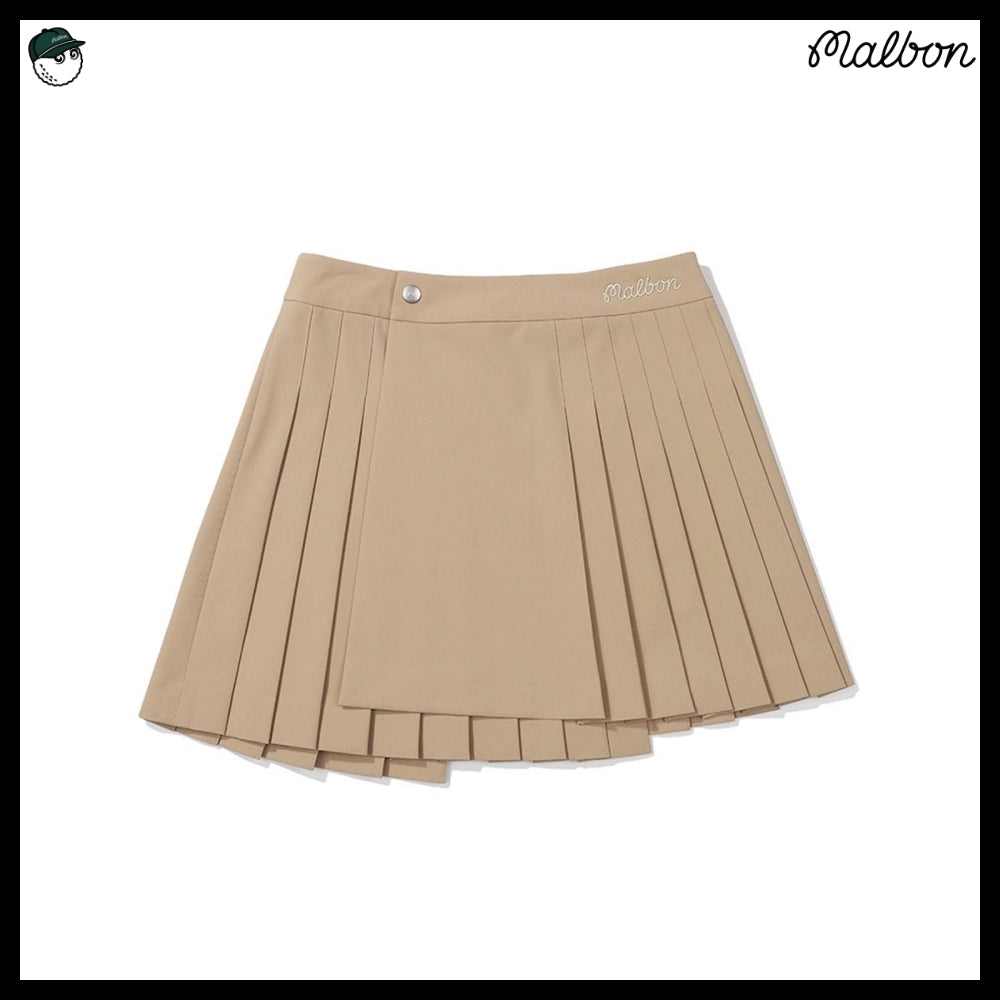 【Malbon Golf】Unbalanced Wrap Skirt WOMAN 3 Colors