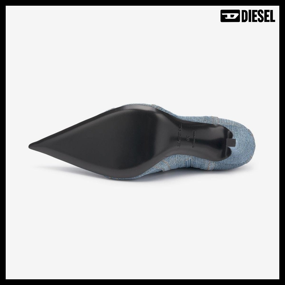 【DIESEL】DIVINUS DENIM LONG BOOTS - BLUE