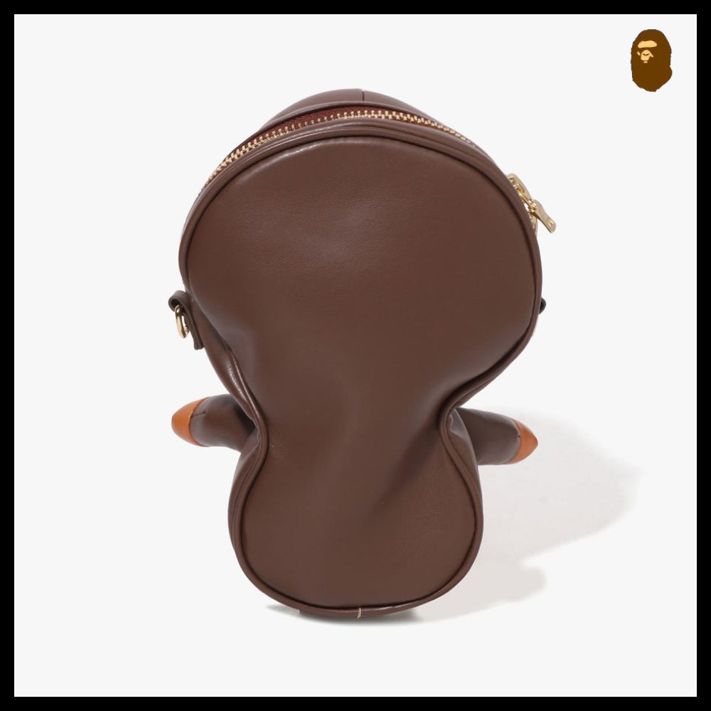 【BAPE】Baby Milo plush doll mini shoulder bag brown