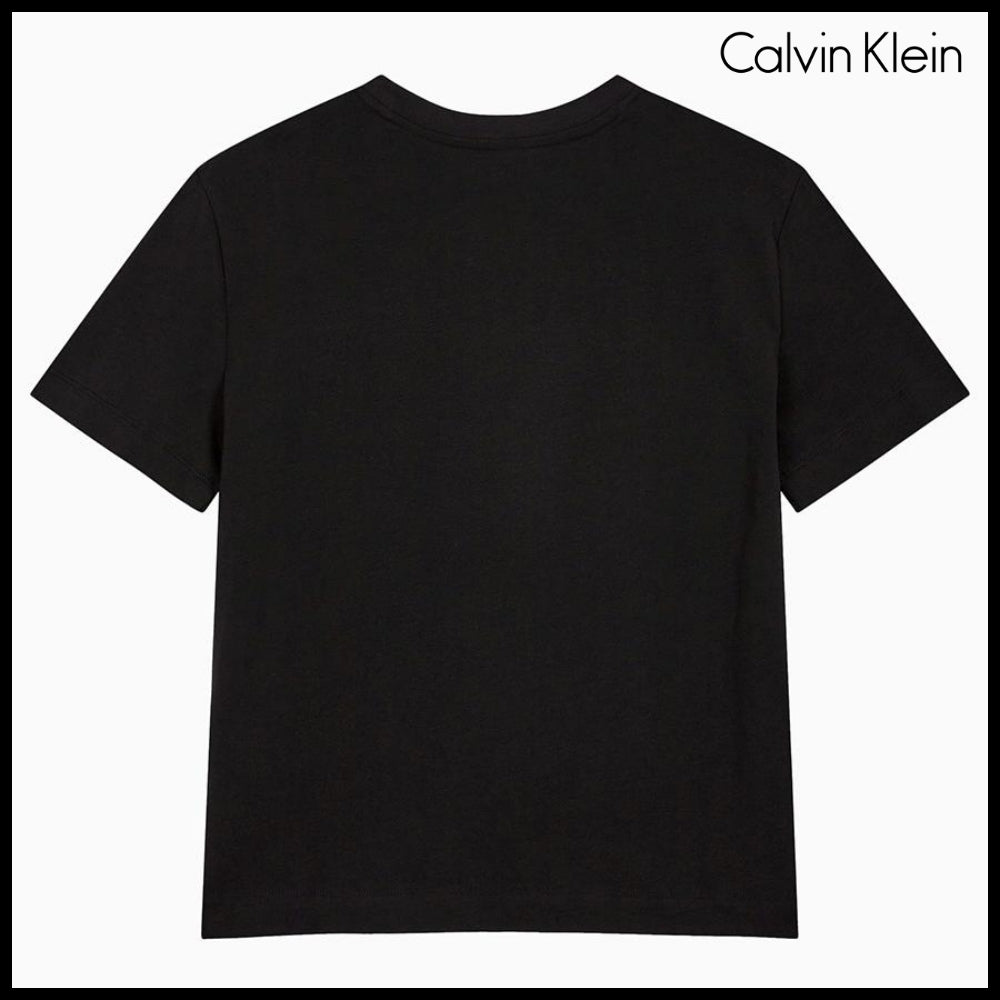 【Calvin Klein】Regular Fit Small Monogram Sleeve T-Shirt