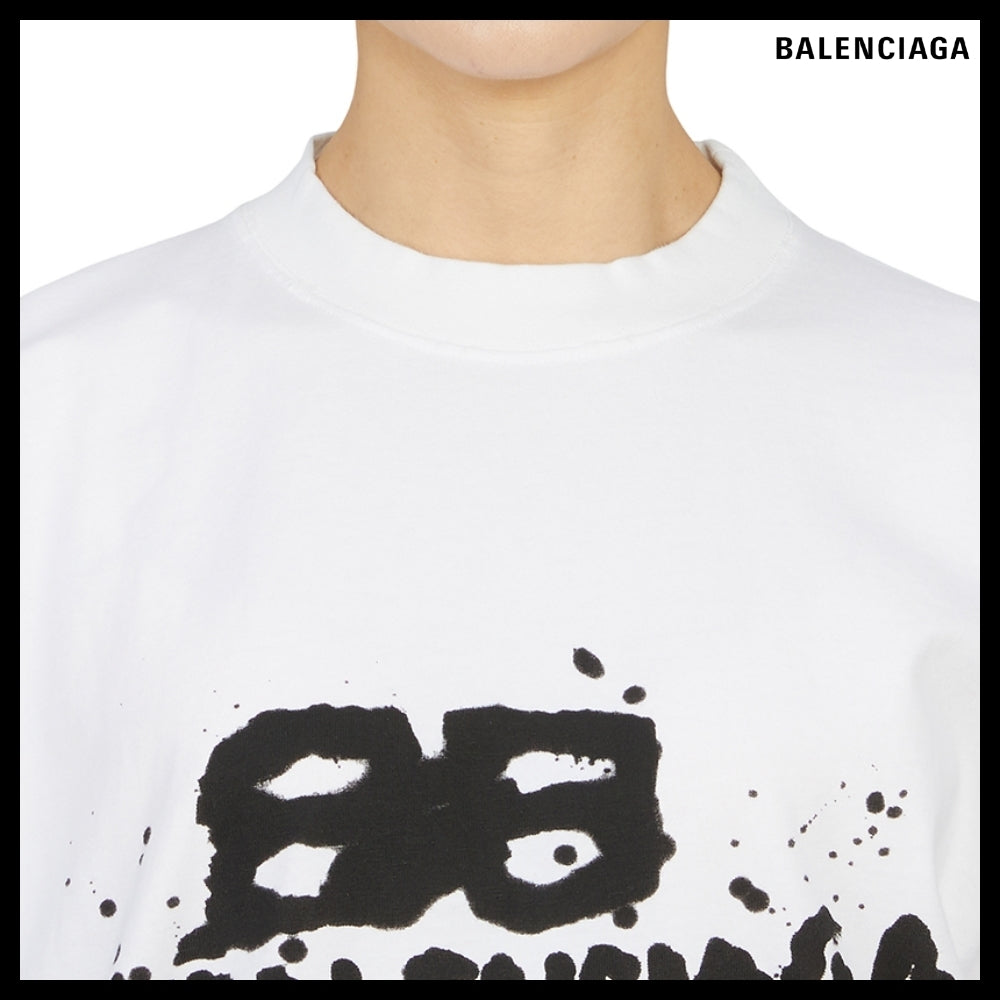 【BALENCIAGA 】Hand-Drawn BB Icon Crewneck T-Shirt MediumFit