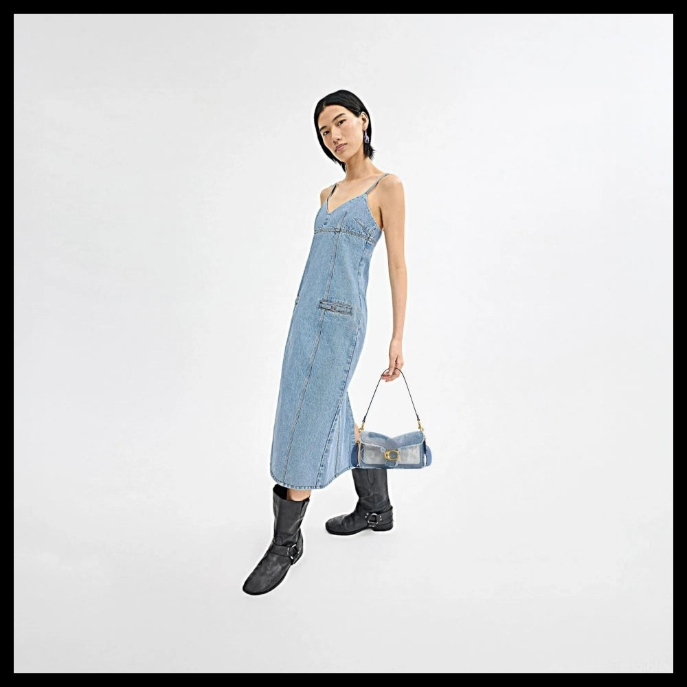 【Coach】Tabby Shoulder Bag 26 With Repurposed Denim