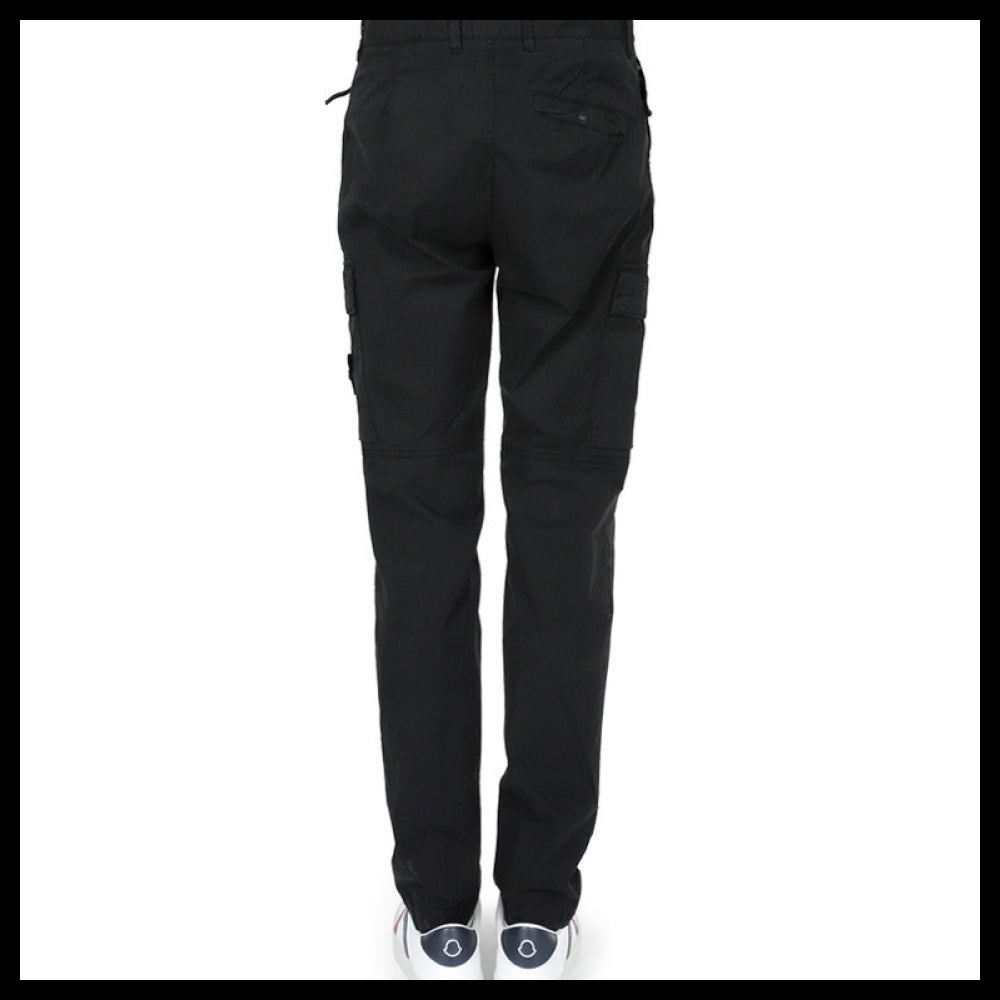 【STONE ISLAND】Regular Tapered Fit Zip Pocket Cargo Pants