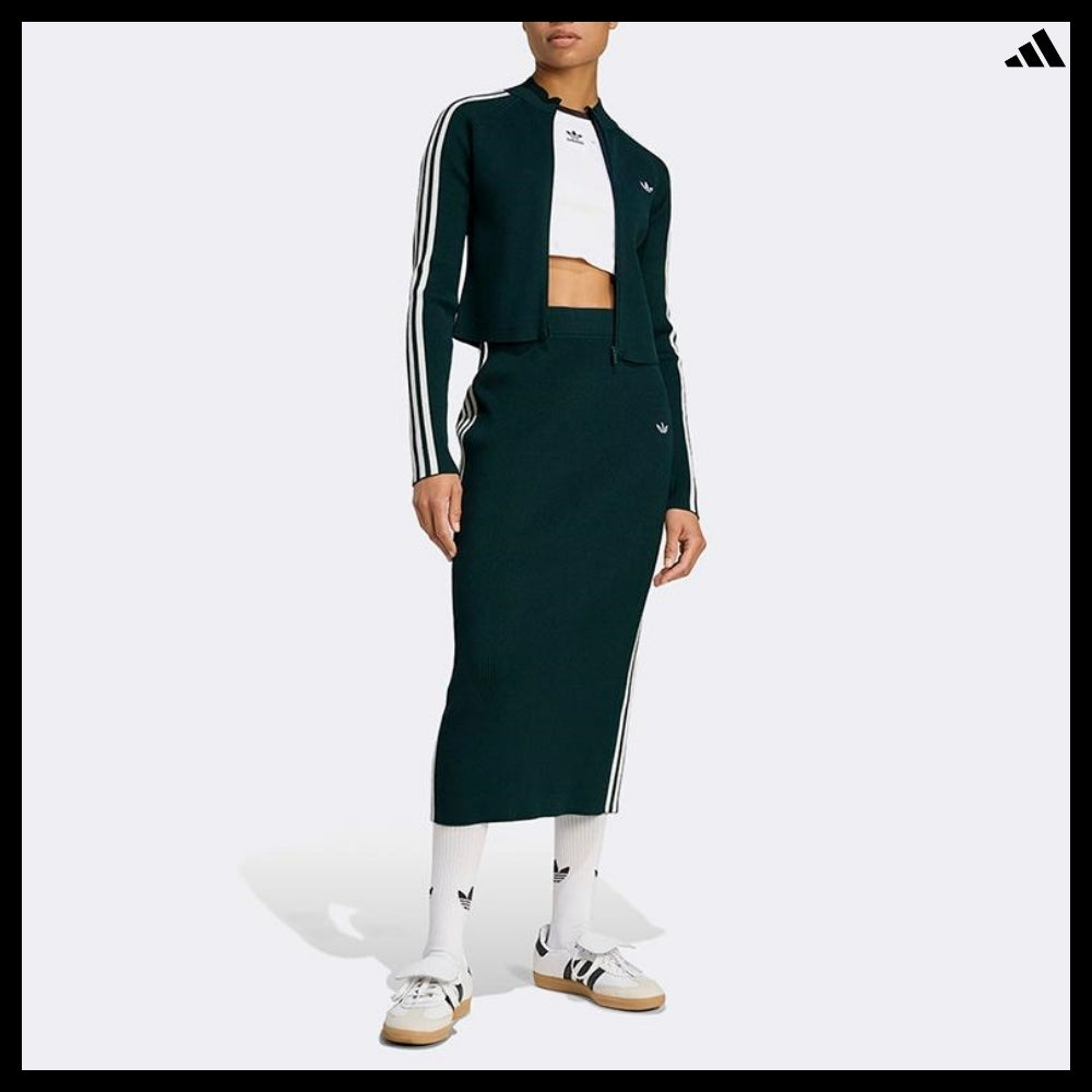 【ADIDAS】Adicolor 3-Stripes Slim Knit Track Top JY2599
