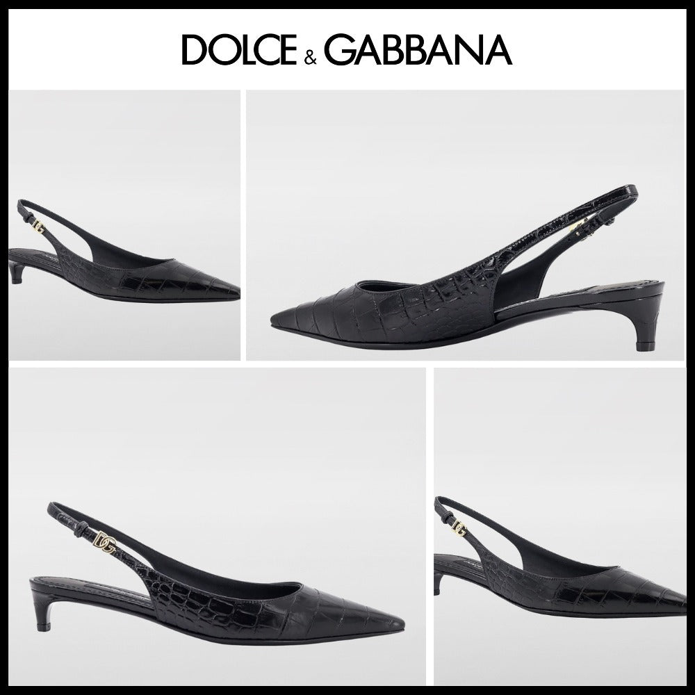 【Dolce & Gabbana】Slingback With Logo