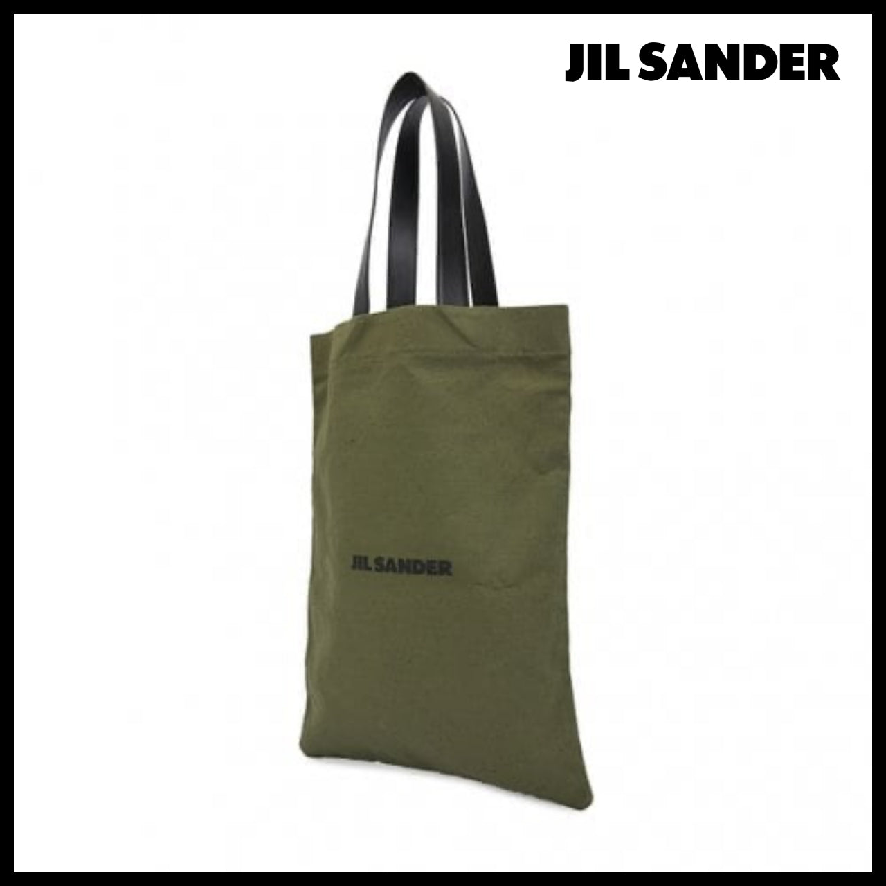 【Jil Sander】Tote Bag with Logo Khaki