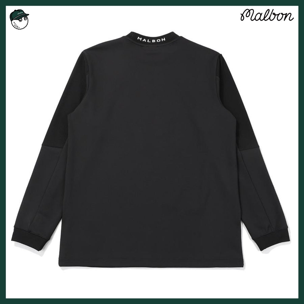 【MALBON GOLF】 MIX MOCKNECK MIDLAYER MAN 3COLORS