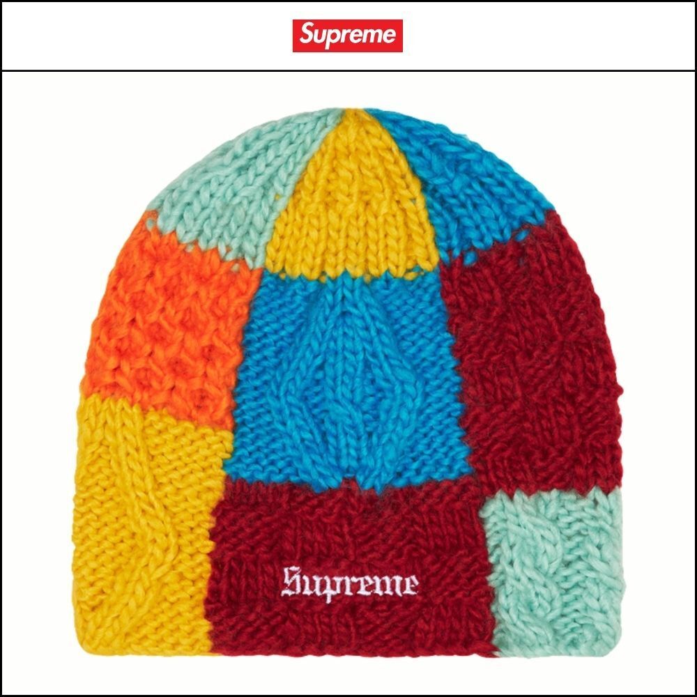 ★100%正規品保証 Supreme★ Block Knit Beanie Multicolor