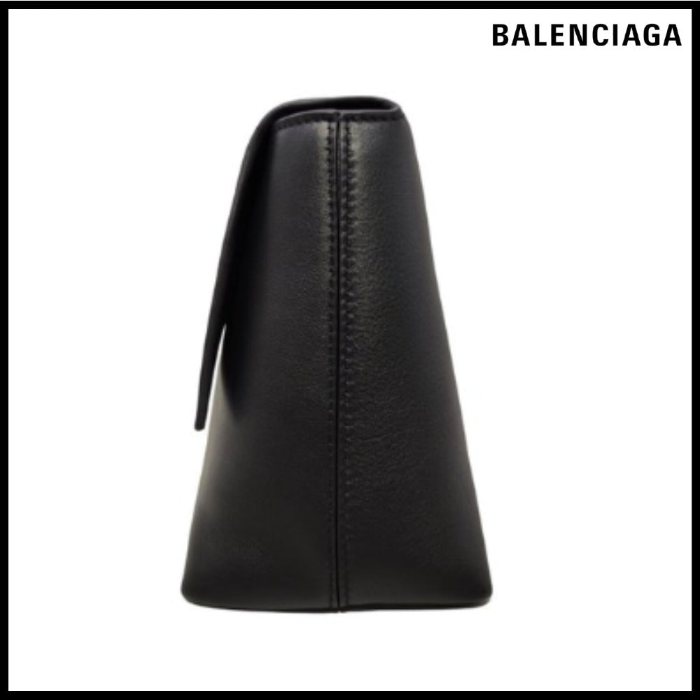 【BALENCIAGA 】Downtown Small Shoulder Bag Black