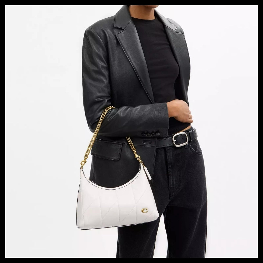 【Coach】Juliet Shoulder Bag 25 With Quilting Chalk
