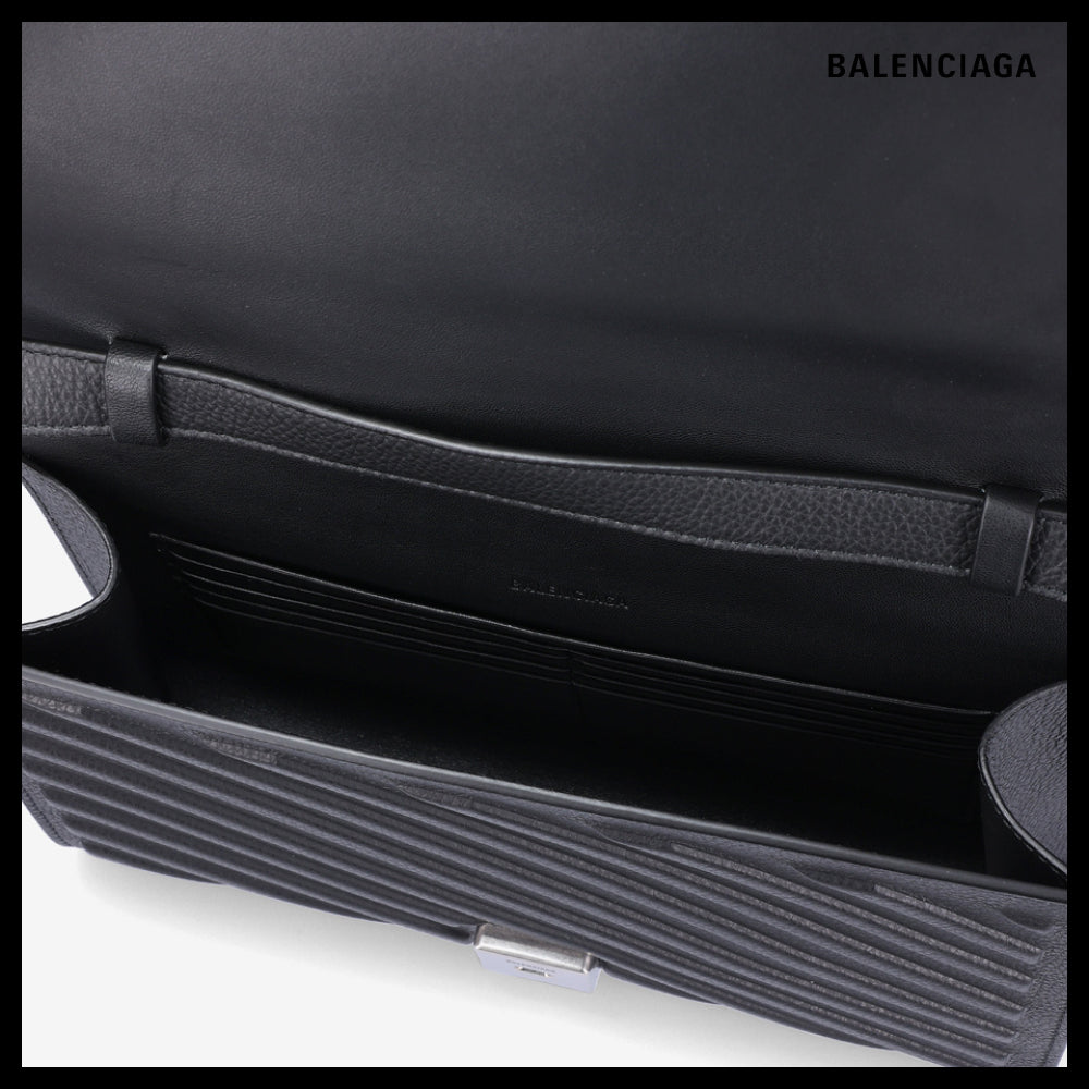 【BALENCIAGA】Men’s Car Flap Crossbody Shoulder Bag Black