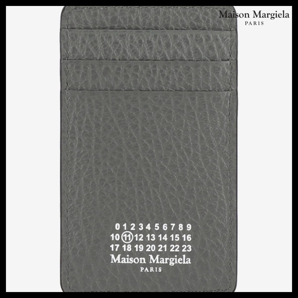 【Maison Margiela】Calendar Logo Vertical Card Holder Grey