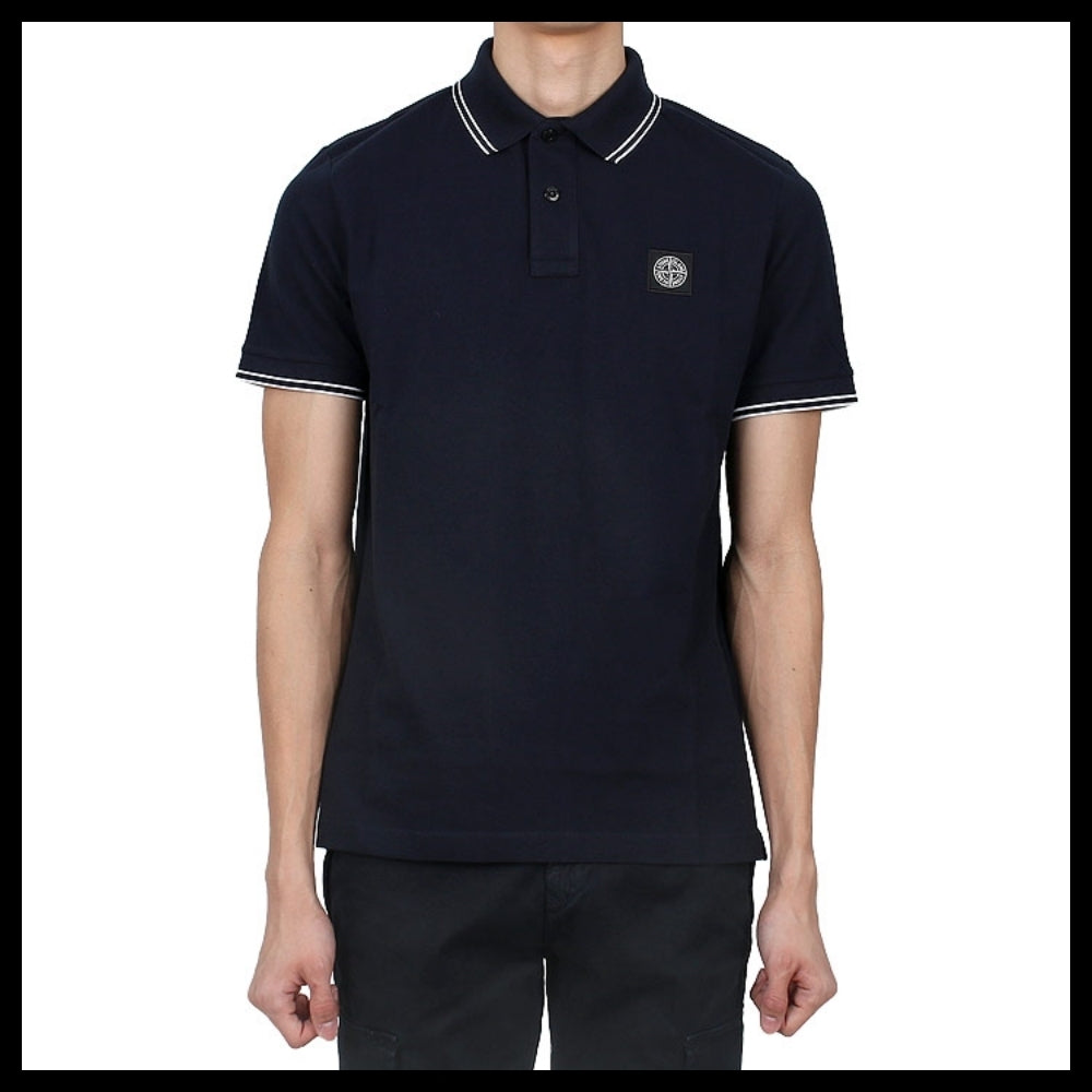 【STONE ISLAND】 Compass Patch Logo PK Short Sleeve T Shirt
