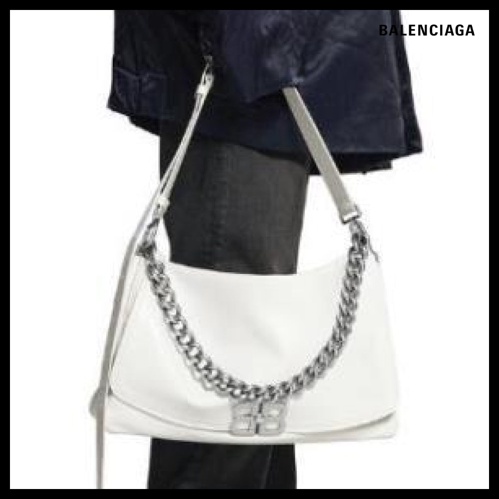 【BALENCIAGA】BB Soft Large Flap Bag Optic White