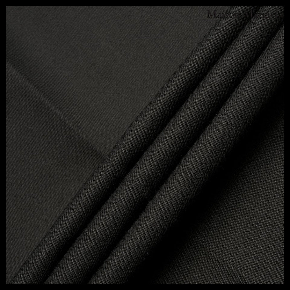 【Maison Margiela】Heavy Cotton Two Pleats Pants - Black