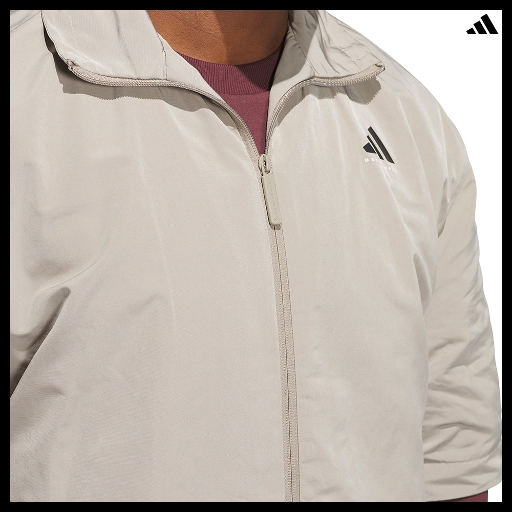 【ADIDAS】 Basketball Full-Zip Shooting Shirt Putty Beige