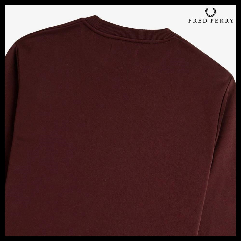 【FREDPERRY】ClubhouseEmbroideredChampionSweatshirt Oxblood