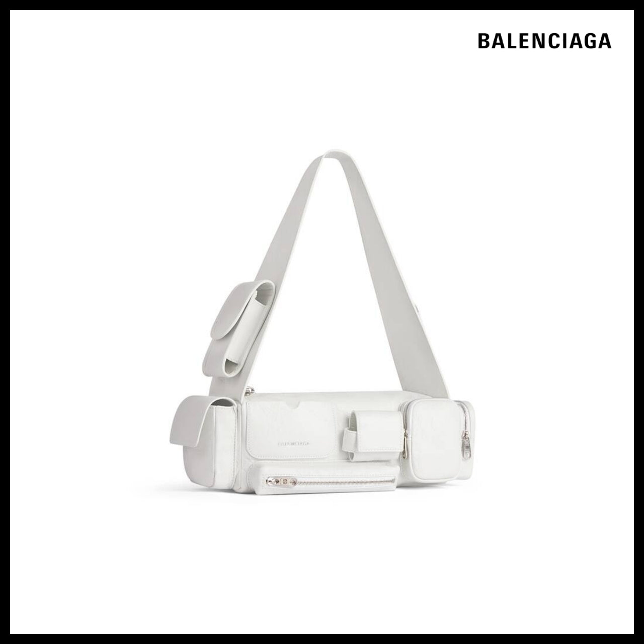 【BALENCIAGA】Superbusy XS Sling Bag Optic White