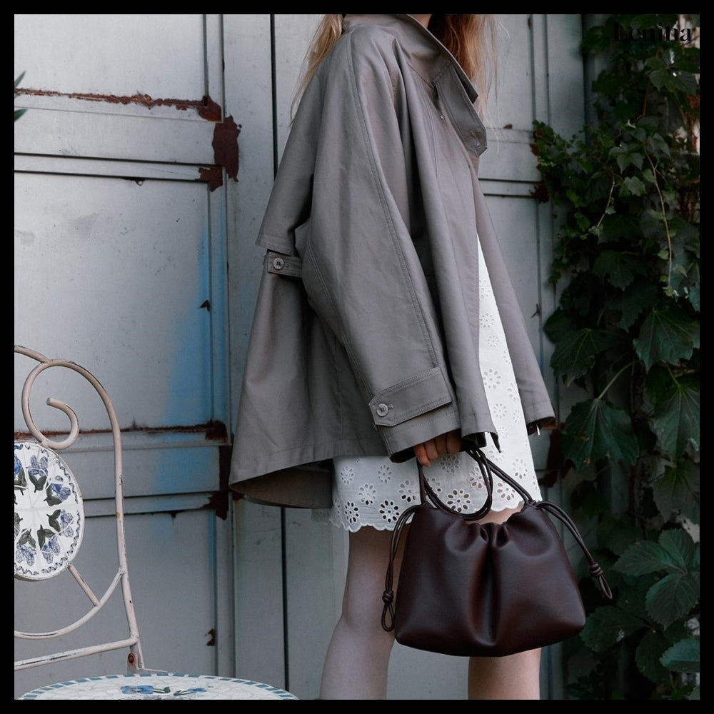 【LENINA】Floria Shoulder Cross Bag Mocha