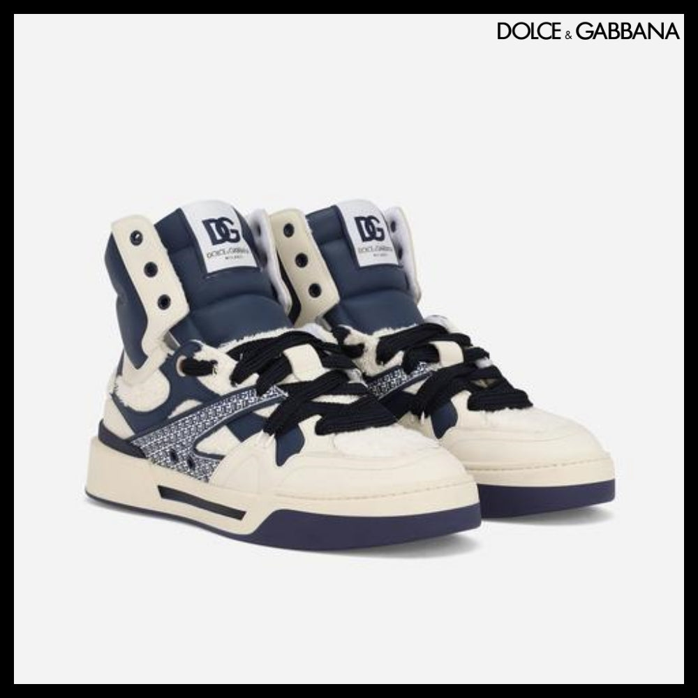 【Dolce & Gabbana】NEW ROMA HIGH-TOP SNEAKERS IN MIXED
