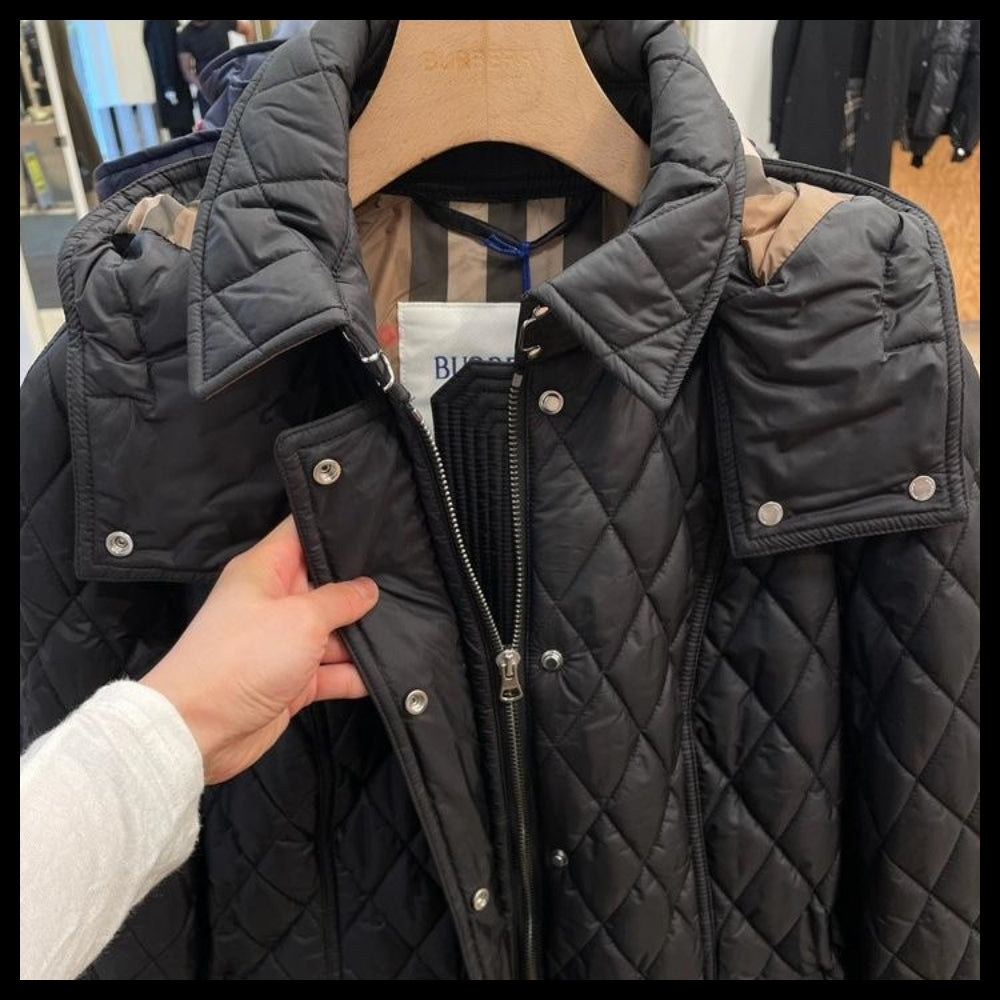 【BURBERRY】HEMINGFIELD Belted Women’s Diamond Quilted