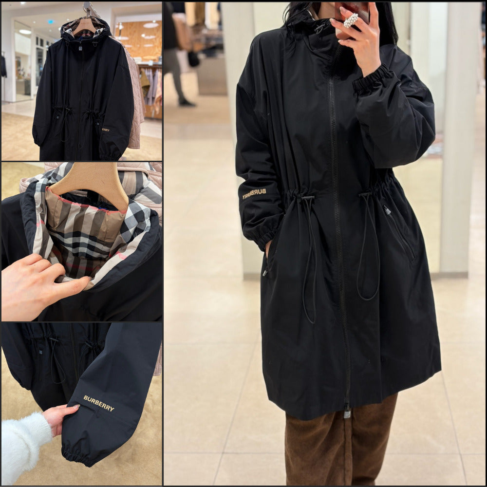 【Burberry】New Birley Internal EKD Drawstring Hooded Zip Up