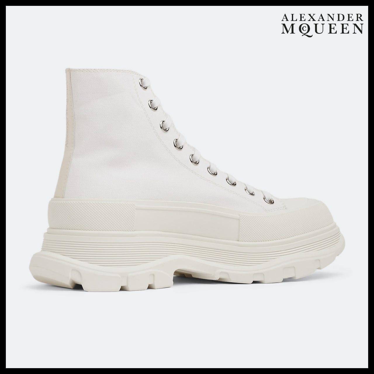【Alexander Mcqueen】Tread Slick Boots in White